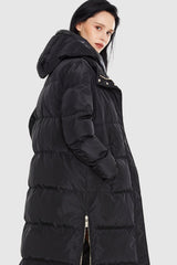 Orolay-Long Maxi Puffer Thickened Jacket-Long Maxi Puffer Thicken Jacket - Orolay, #color_Black