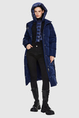 Orolay-Long Maxi Puffer Thickened Jacket-Long Maxi Puffer Thicken Jacket - Orolay, #color_Blueprint