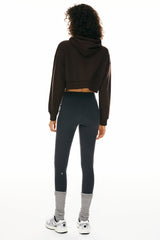 Orolay-Long Sleeve Cropped Hoodies-Image 4 of Long Sleeve Cropped Hoodies from Orolay - #Color_Umber