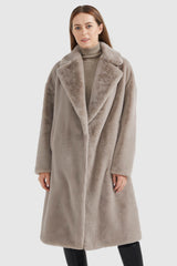 Orolay-Long Teddy Coat-#color_Shadow Gray