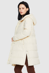 Orolay-Long Winter Puffer Down Coat-#color_Tofu