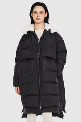 Orolay-Long Winter Puffer Jacket-Long Winter Puffer Jacket - Orolay, #color_Black