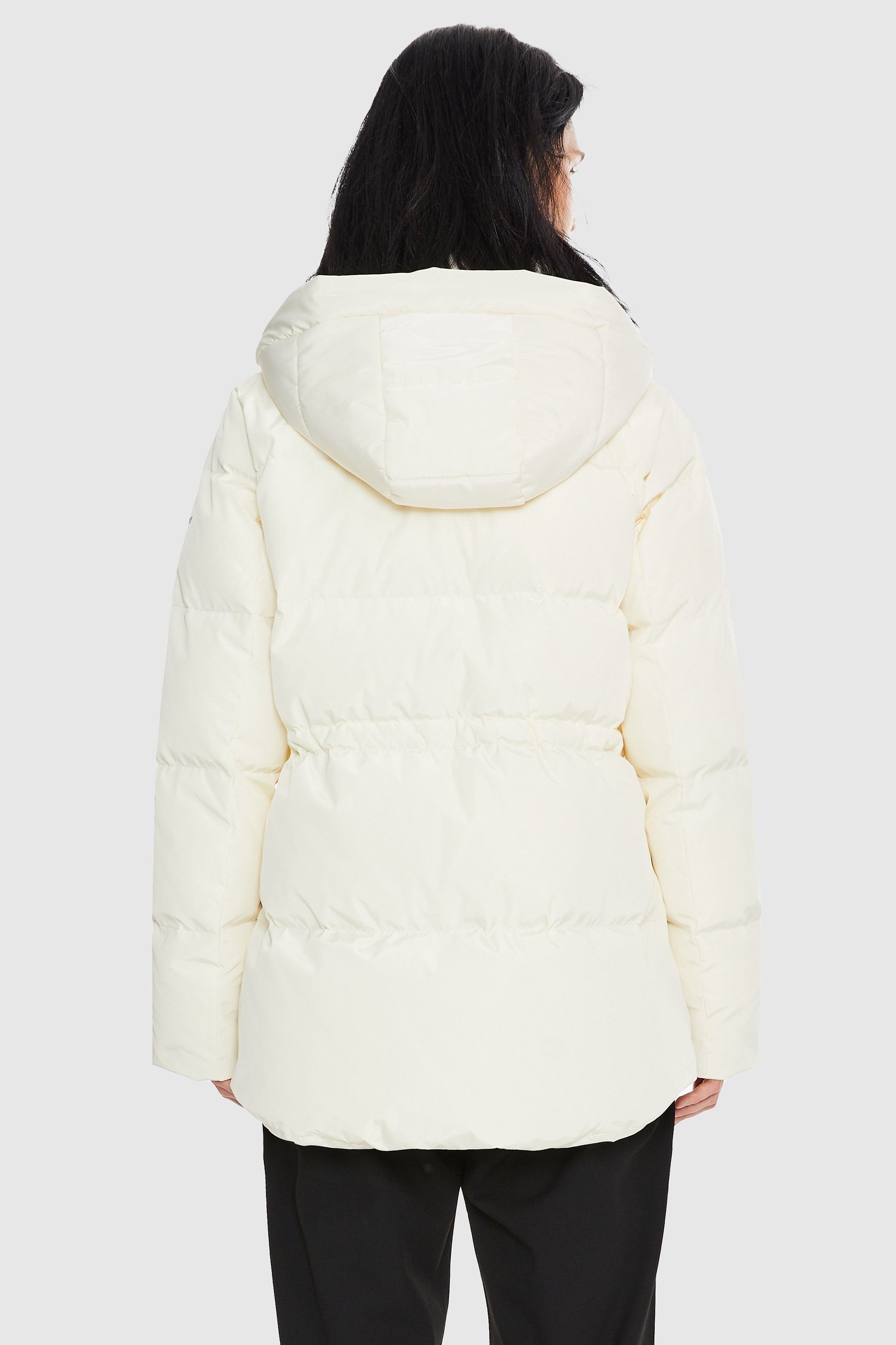 Orolay-Mid-Length Hooded Down Jacket-#color_Tofu