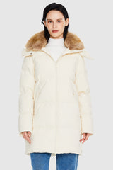 Orolay-Mid-Length Winter Thickened Puffer Jacket-#color_Tofu