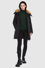 Orolay-Mid-Length Winter Thickened Puffer Jacket-#color_Black