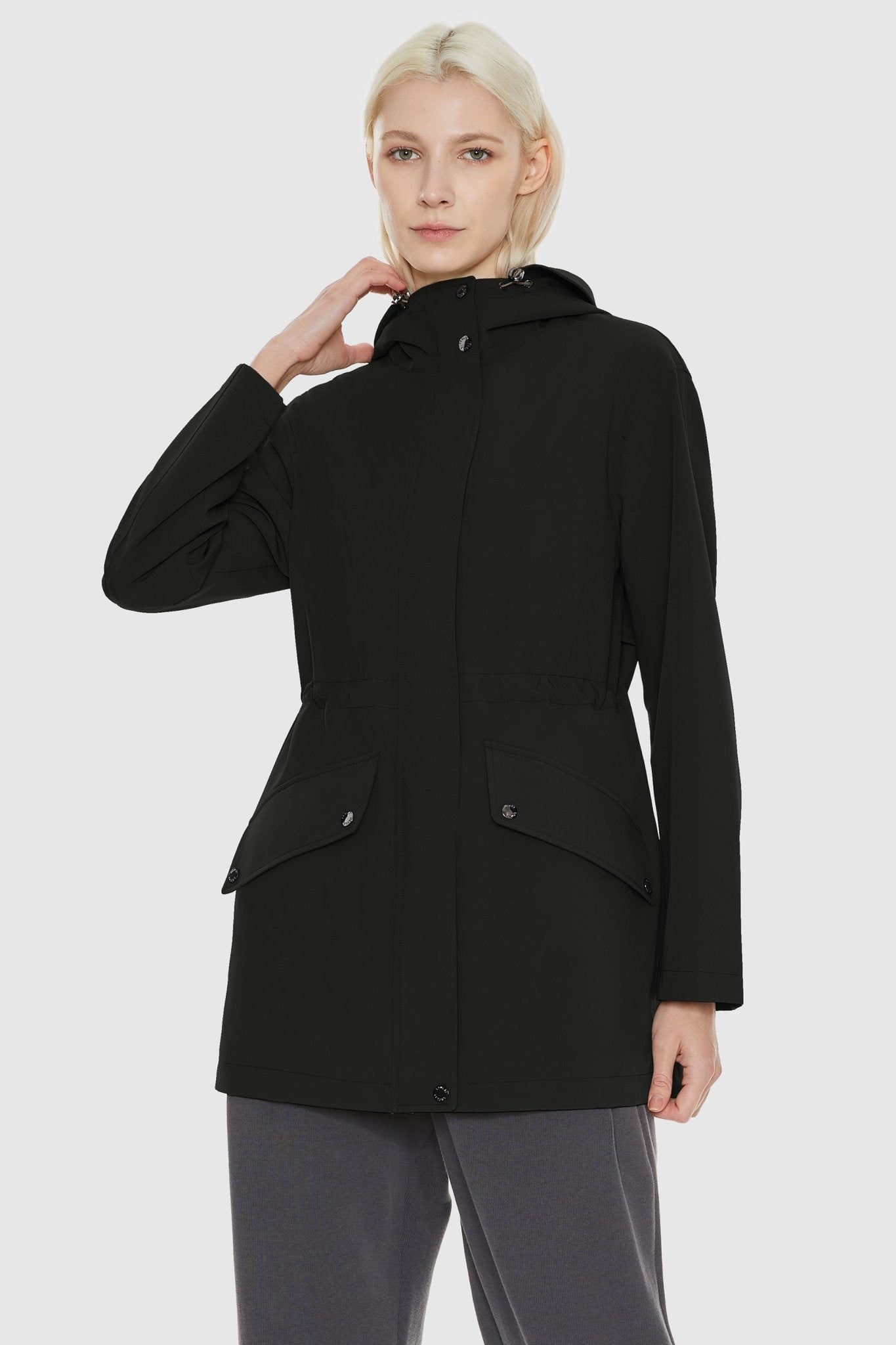 Orolay-Military Anorak Jacket-Military Anorak Jacket - Orolay, #color_Black