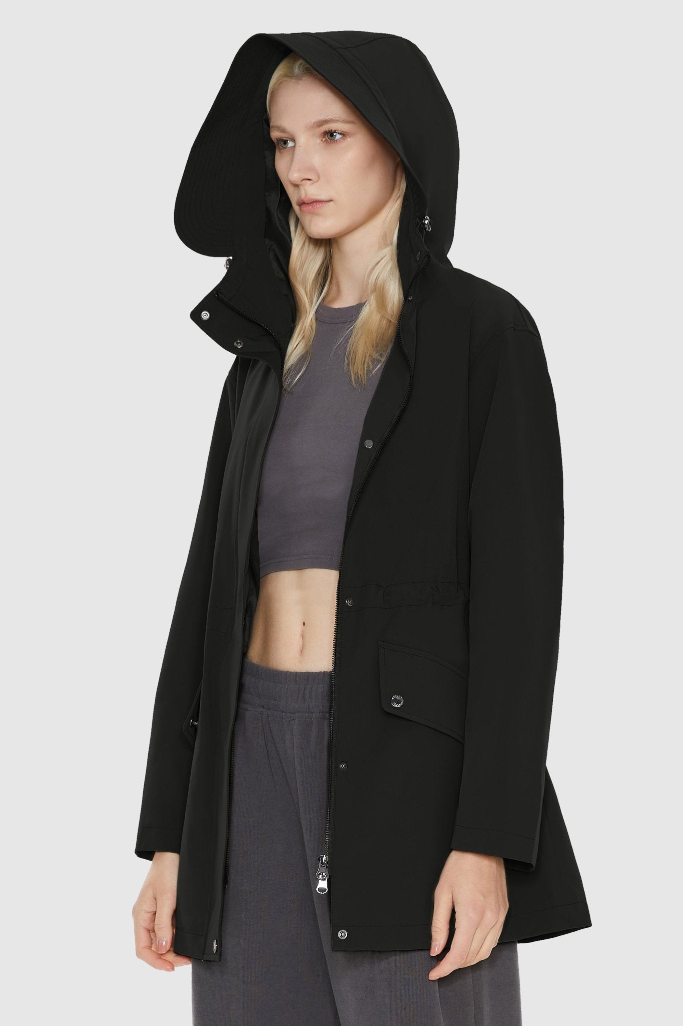 Orolay-Military Anorak Jacket-Military Anorak Jacket - Orolay, #color_Black