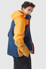 Orolay-Mountain Waterproof Ski Jacket-#color_Orange&Blue