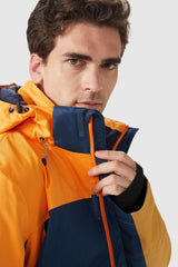 Orolay-Mountain Waterproof Ski Jacket-#color_Orange&Blue