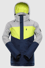 Orolay-Mountain Waterproof Ski Jacket-#color_Gray&Green&Blue