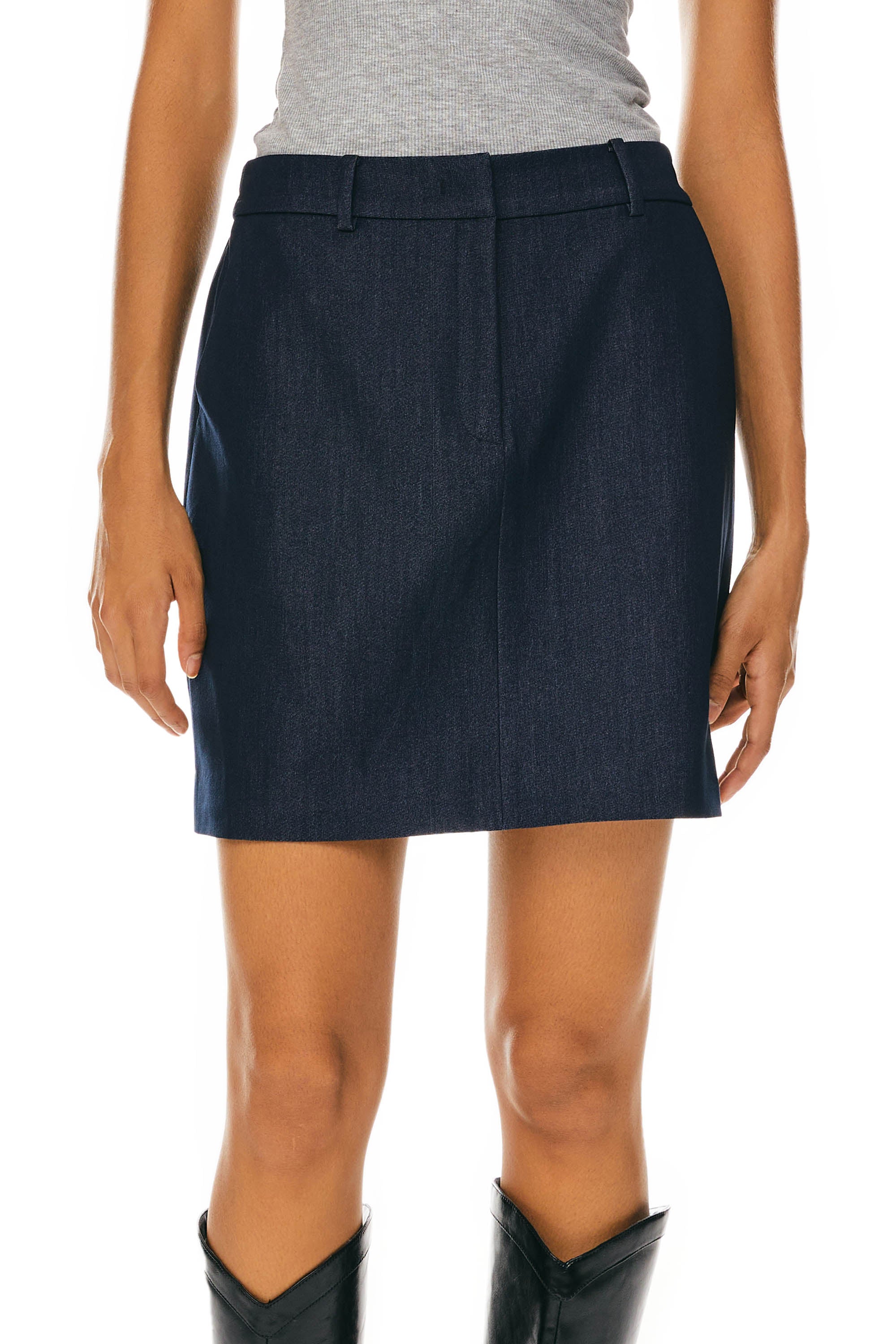 Orolay-Office Mini Pencil Skirts- #color_Beacon Blue