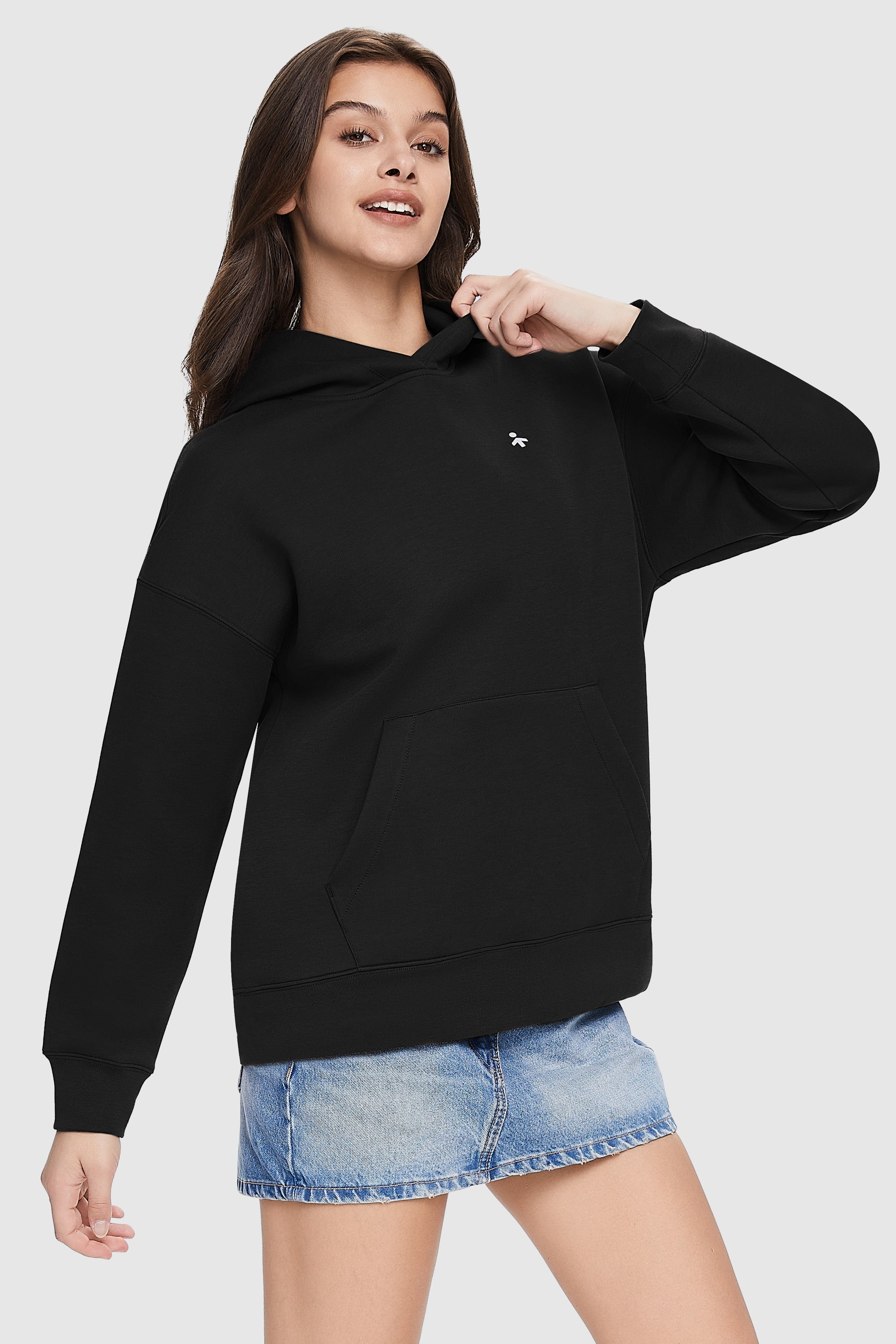 Orolay-Oversized Athletic Hoodies-#color_black