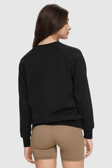 Orolay-Oversized Casual Sweatshirt-Image 4 of Oversized Casual Sweatshirt from Orolay - #color_Black