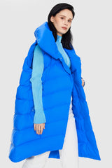 Orolay-Oversized Collar Puffer Down Vest-#color_Marina