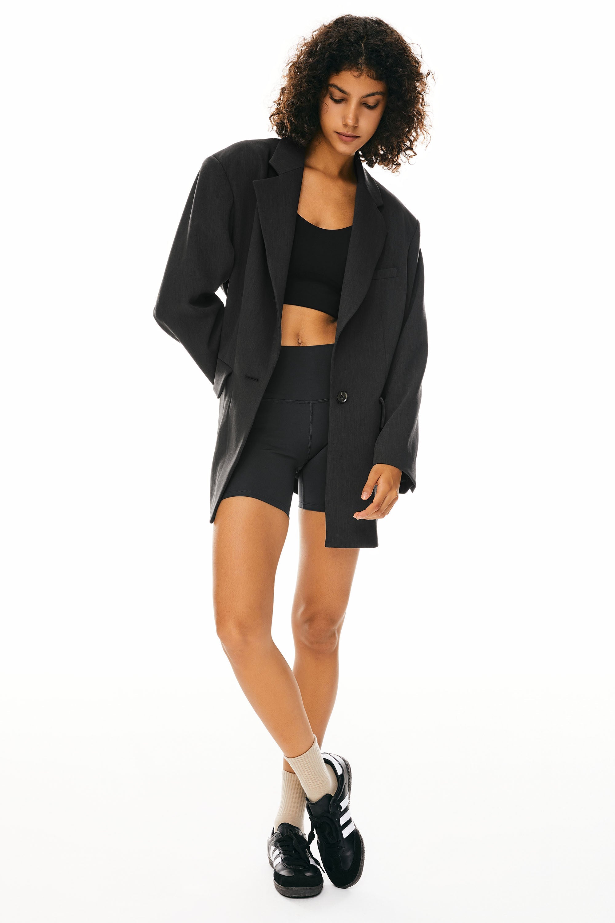 Orolay-Oversized Office Blazer-Image 3 of Long Sleeve Office Blazer from Orolay - #color_Charcoal