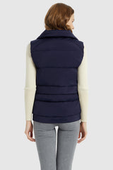 Orolay-Packable Stand Collar Puffer Light Down Vest-#color_Beacon Blue