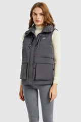 Orolay-Packable Stand Collar Puffer Light Down Vest-#color_Night Owl