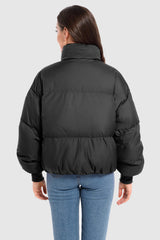 Orolay-Puff-O Classics Short Oversized Down Coat-Orolay-Puff-O Classics Short Oversized Down Coat-#color_Black