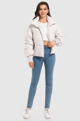 Orolay-Puff-O Classics Short Oversized Down Coat-Orolay-Puff-O Classics Short Oversized Down Coat-#color_White