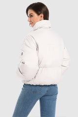 Orolay-Puff-O Classics Short Oversized Down Coat-Orolay-Puff-O Classics Short Oversized Down Coat-#color_White