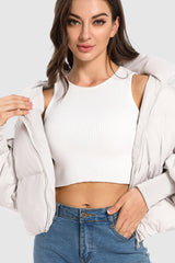 Orolay-Puff-O Classics Short Oversized Down Coat-Orolay-Puff-O Classics Short Oversized Down Coat-#color_White