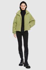 Orolay-Puff-O O-Lab Corduroy Puffer-#color_Leaf Green