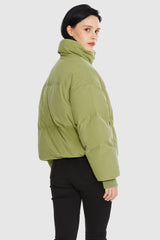 Orolay-Puff-O O-Lab Corduroy Puffer-#color_Leaf Green