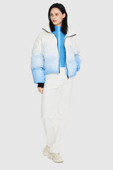 Orolay-Puff-O Summit Ombre Cropped Puffer-#color_Gradient blue