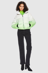 Orolay-Puff-O Summit Ombre Cropped Puffer-#color_Gradient Green