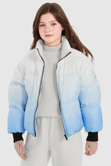 Orolay-Puff-O Summit Ombre Kids Puffer-Puff-O Summit Ombre Kids Puffer from Orolay - #color_Gradient blue