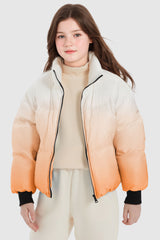 Orolay-Puff-O Summit Ombre Kids Puffer-Puff-O Summit Ombre Kids Puffer from Orolay - #color_Gradient Orange