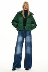 Orolay-Puff-O Classics Short Oversized Down Coat-#color_Formal Garden 