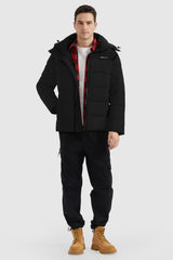 Orolay-Puffer Warm Jacket Winter Full-Zip Windproof Coat-#color_Black