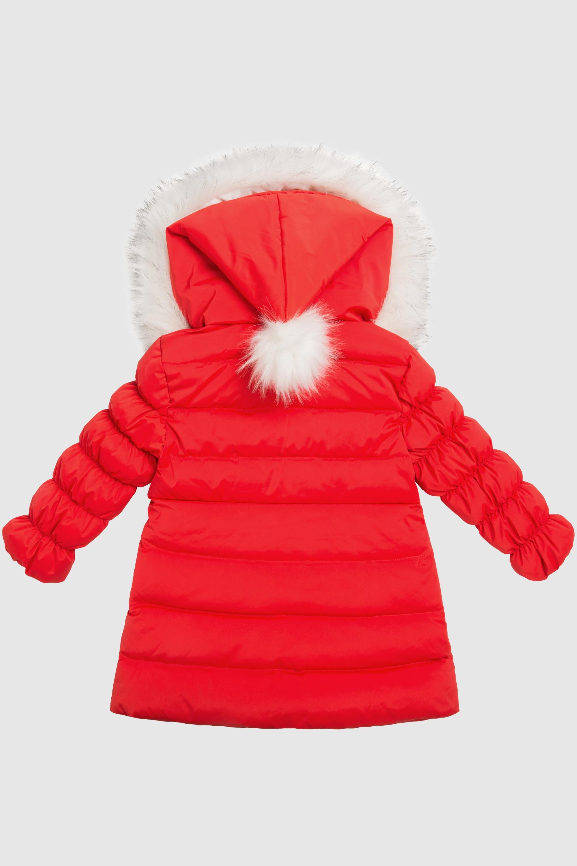 Orolay-Puffer Zipper Pockets Hooded Down Coat-#color_Cherry Tomato