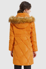 Orolay-Quilted Down Coat-#color_Dark Cheddar