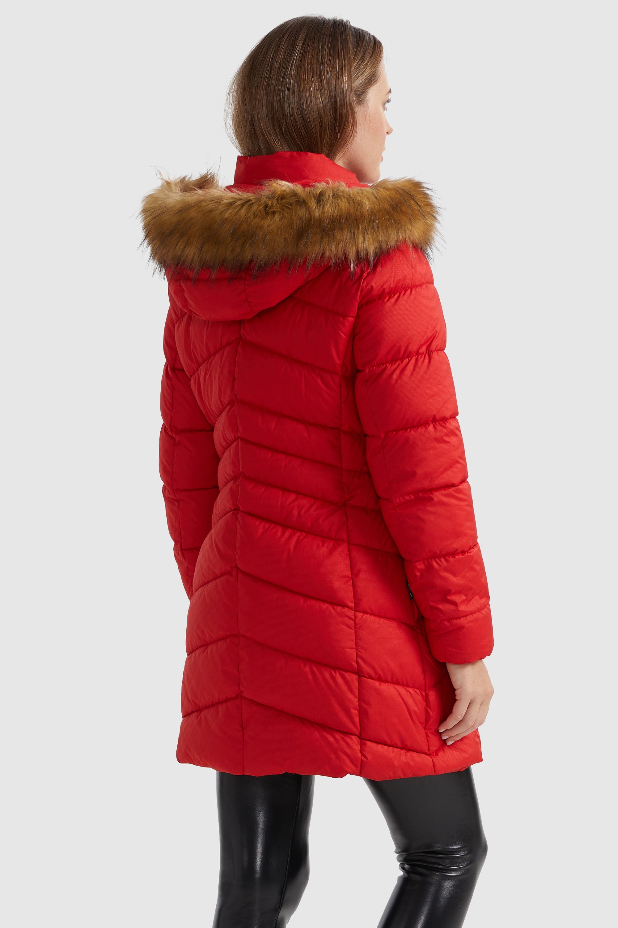 Orolay-Quilted Hooded Winter Coat-#color_Fiery Red