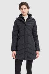 Orolay-Quilted Thickened Puffer Down Jacket-#color_Black