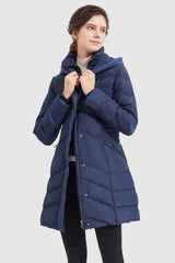 Orolay-Quilted Thickened Puffer Down Jacket-#color_Blueprint