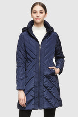 Orolay-Removable Hooded Winter Coat-#color_Blueprint