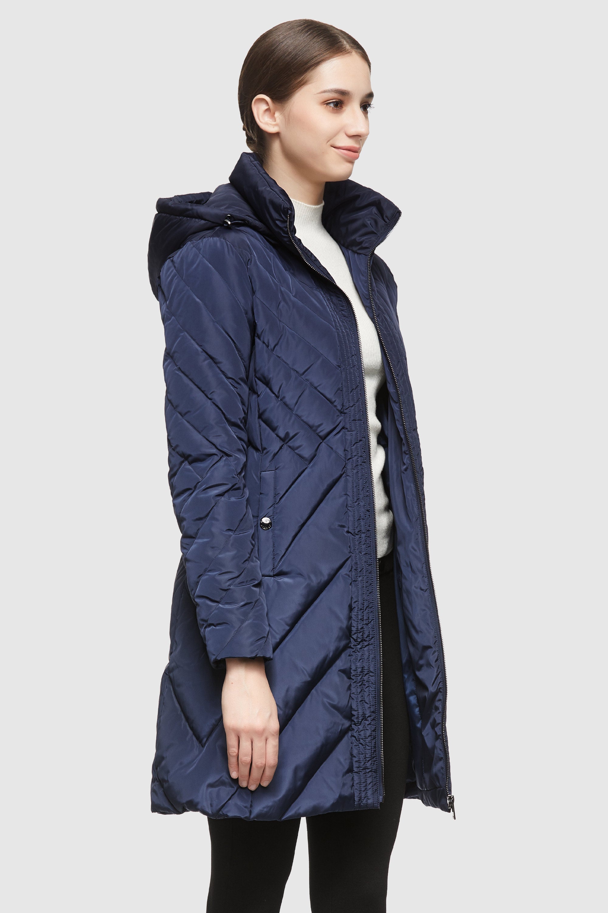 Orolay-Removable Hooded Winter Coat-#color_Blueprint