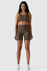 Orolay-Seamless Sports Bra with Removable Pads-#color_Brown