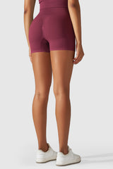 Orolay-Seamless Workout Yoga Shorts-#color_Raspberry Coulis