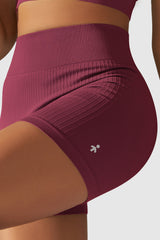 Orolay-Seamless Workout Yoga Shorts-#color_Raspberry Coulis