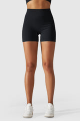 Orolay-Seamless Workout Yoga Shorts-#color_Black