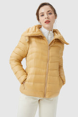 Orolay-Short Light Packable Down Jacket-#color_Summer Melon