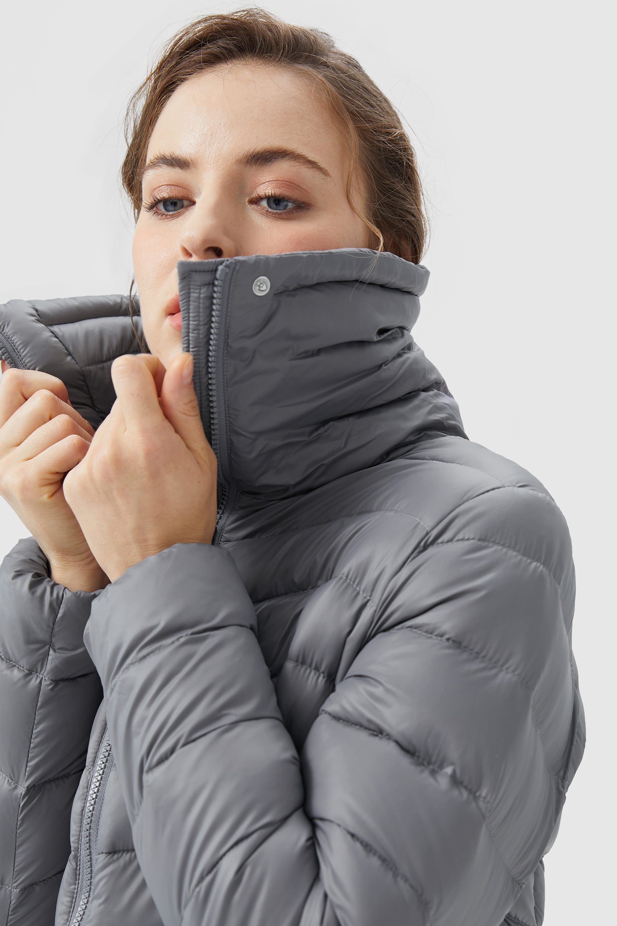 Orolay-Short Light Packable Down Jacket-#color_Night Owl