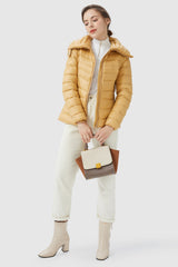 Orolay-Short Light Packable Down Jacket-#color_Summer Melon