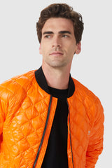 Orolay-Short Lightweight Bomber Jacket-#color_Bright Marigold