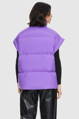 Orolay-Sleeveless Classic Puffer Vest-#color_Amethyst Orchid