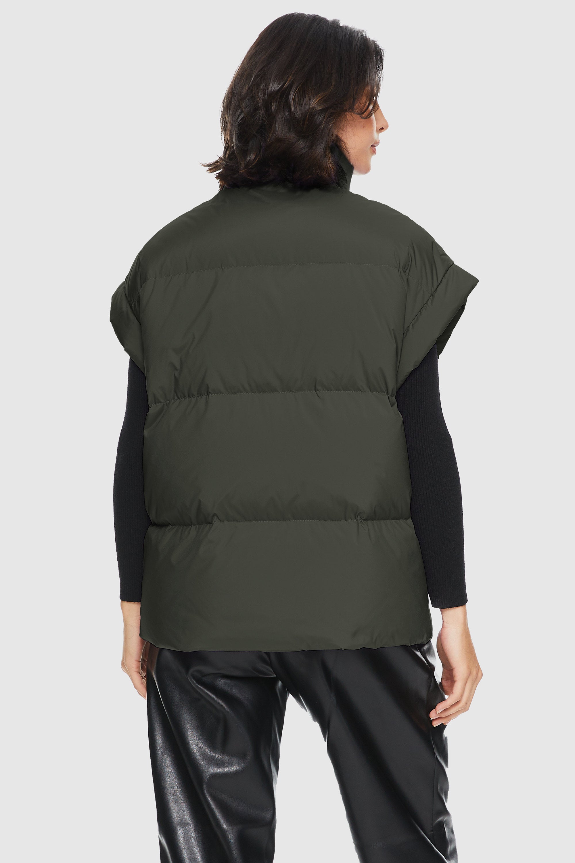 Orolay-Sleeveless Classic Puffer Vest-#color_Sea Turtle